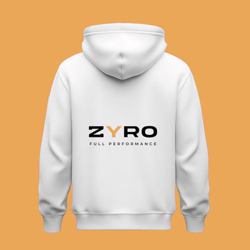 ZYRO Energy Hoodie- White with Yellow